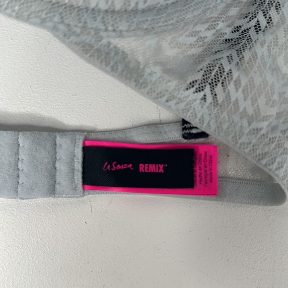 La Senza Remix Chevron Lace Padded Bra Size 34C White - Picture 3 of 5